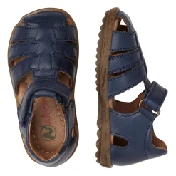 Half-closed leather sandals SEE