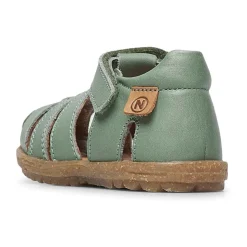 Half-closed leather sandals SEE