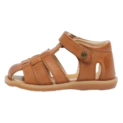 Half-open leather sandals ZAFFIRO