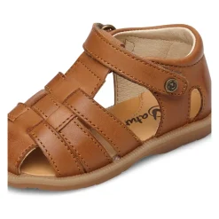 Half-open leather sandals ZAFFIRO