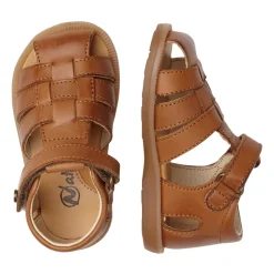 Half-open leather sandals ZAFFIRO