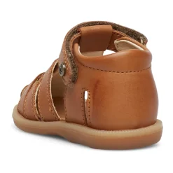 Half-open leather sandals ZAFFIRO