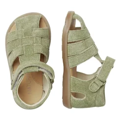 Half-open printed leather sandals ZAFFIRO