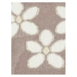 Intarsia Flower Pullover