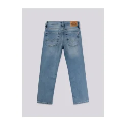 Jeansy regular fit z zwężaną nogawką