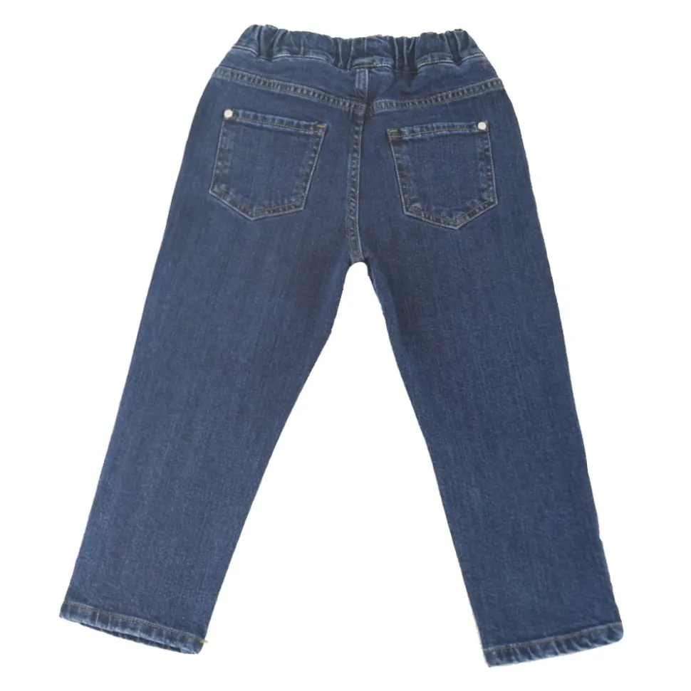 Jeansy z denimu o średnim odcieniu