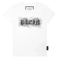 Jersey T-Shirt Pure SS Strass Gothic Plein