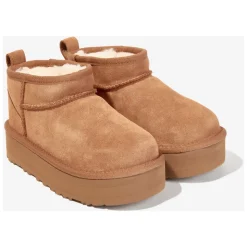 Klasyczne Ultra Mini Platformowe Buty w Brązowym