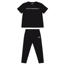 Komplet bawełniany T-shirt i legginsy z serii Logo