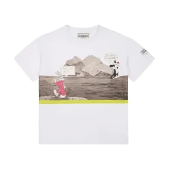 Koszulka T-shirt z dżerseju z panoramicznym nadrukiem