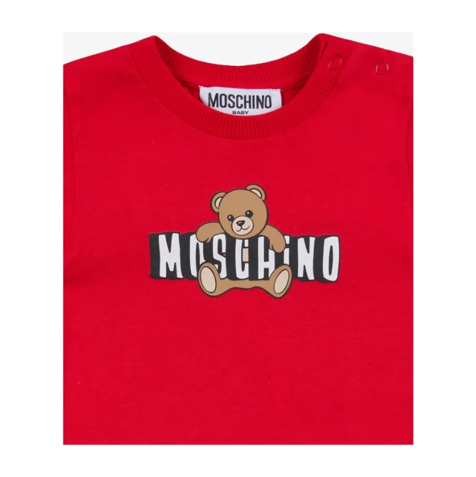 Koszulka z dżerseju bawełnianego z misiem Teddy Bear