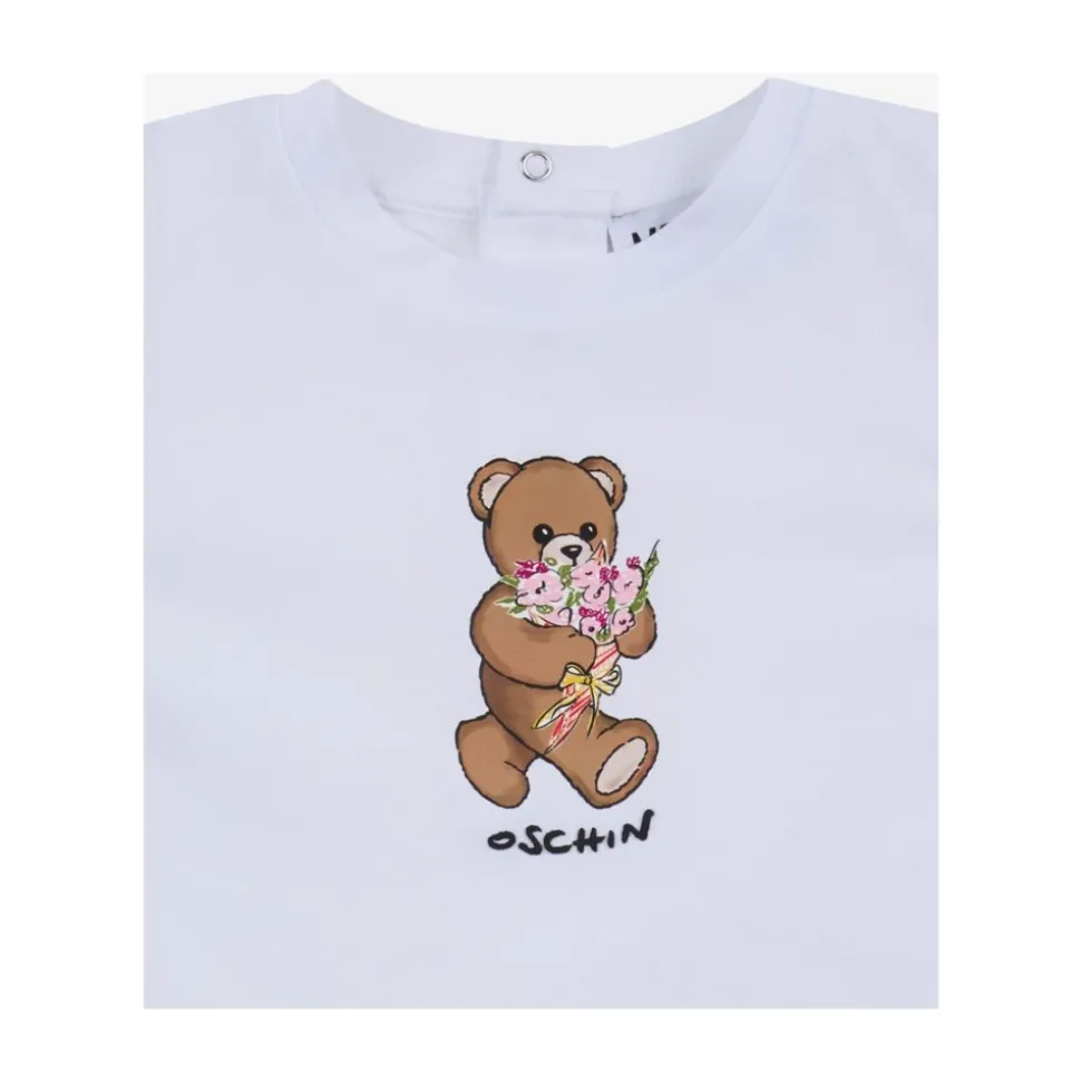 Koszulka z dżerseju bawełnianego z misiem Teddy Bear