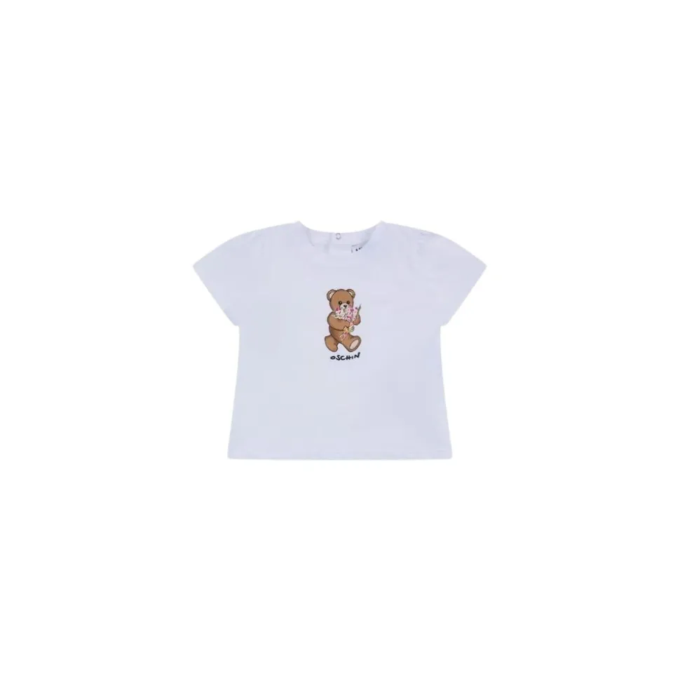 Koszulka z dżerseju bawełnianego z misiem Teddy Bear