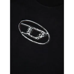 Koszulka z dżerseju z wielowarstwowym logo Oval D