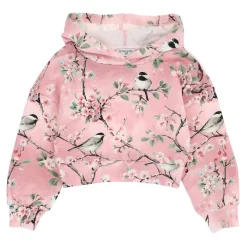 Krótka Bluza z Kapturem