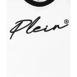 Krótki T-shirt z okrągłym dekoltem SS Signature