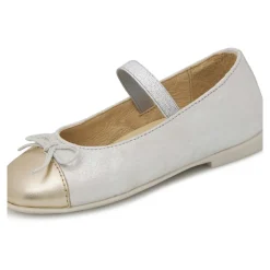 Laminated leather ballet flats CROISE' TIP
