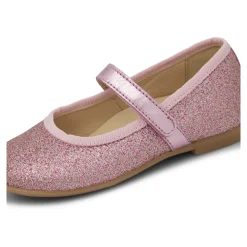 Leather ballet flats with glitters ELANA