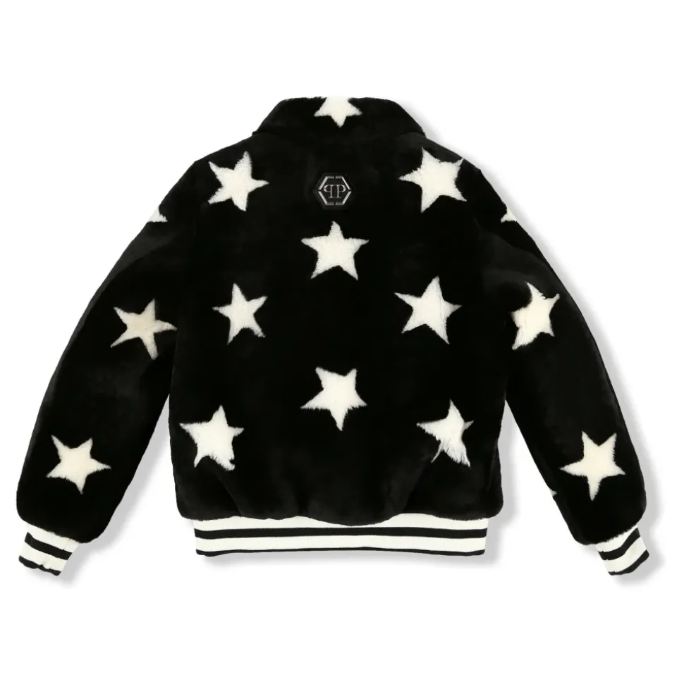 Leather Bomber Stars