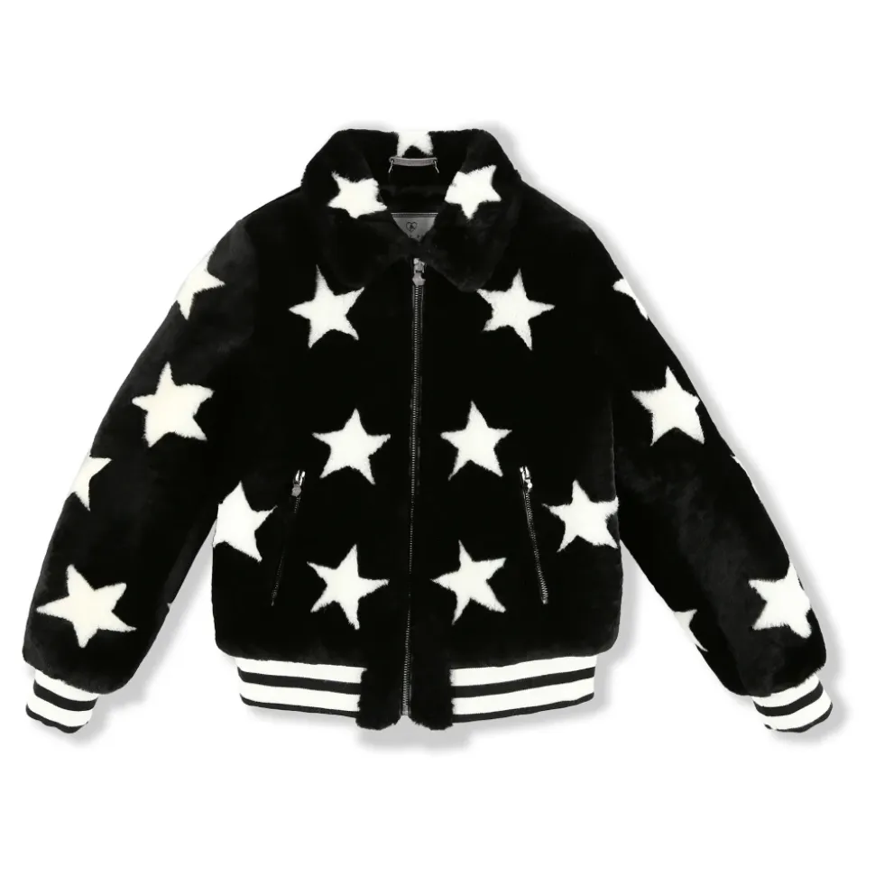 Leather Bomber Stars