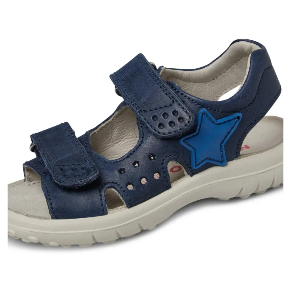 Leather sandals with star DOCK
