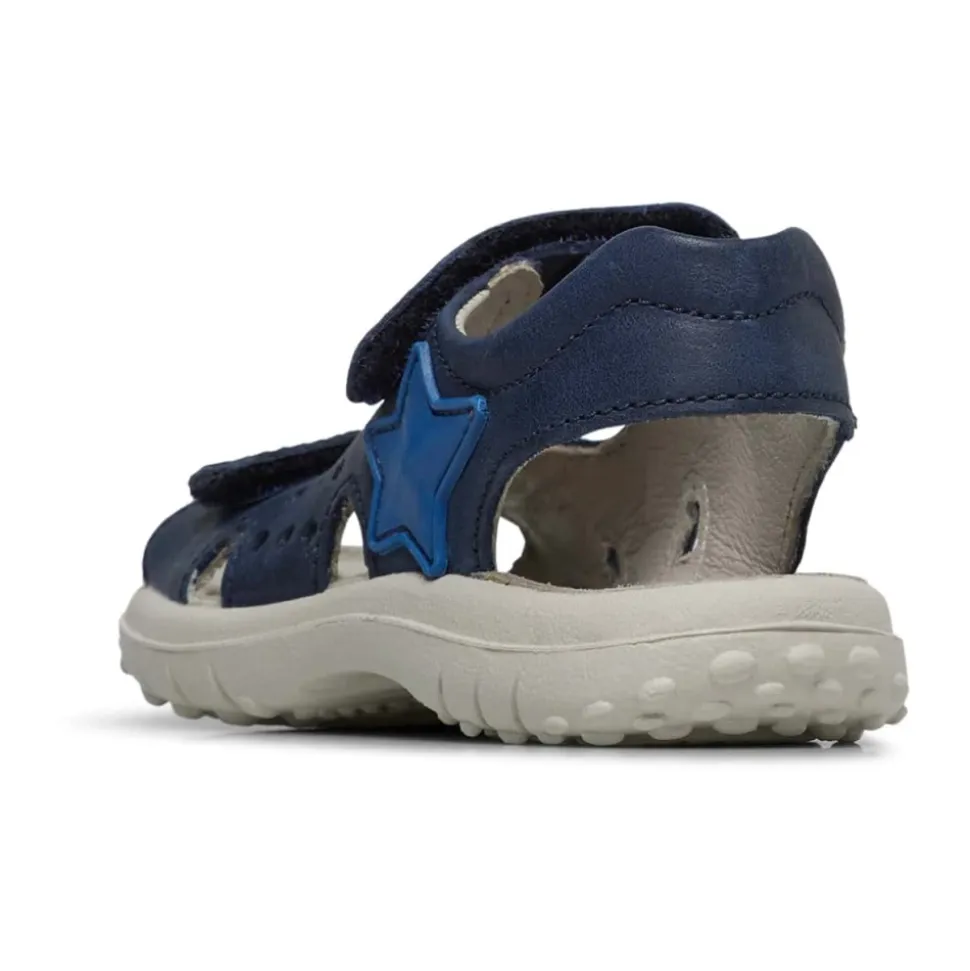 Leather sandals with star DOCK