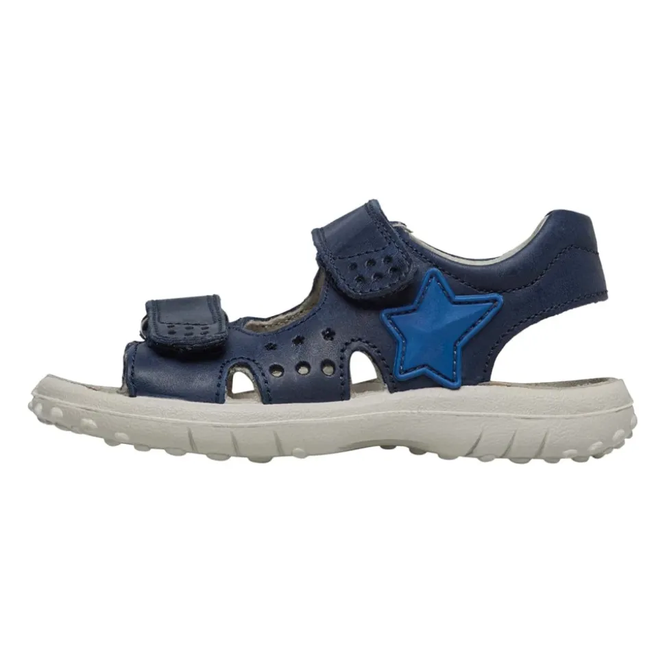 Leather sandals with star DOCK
