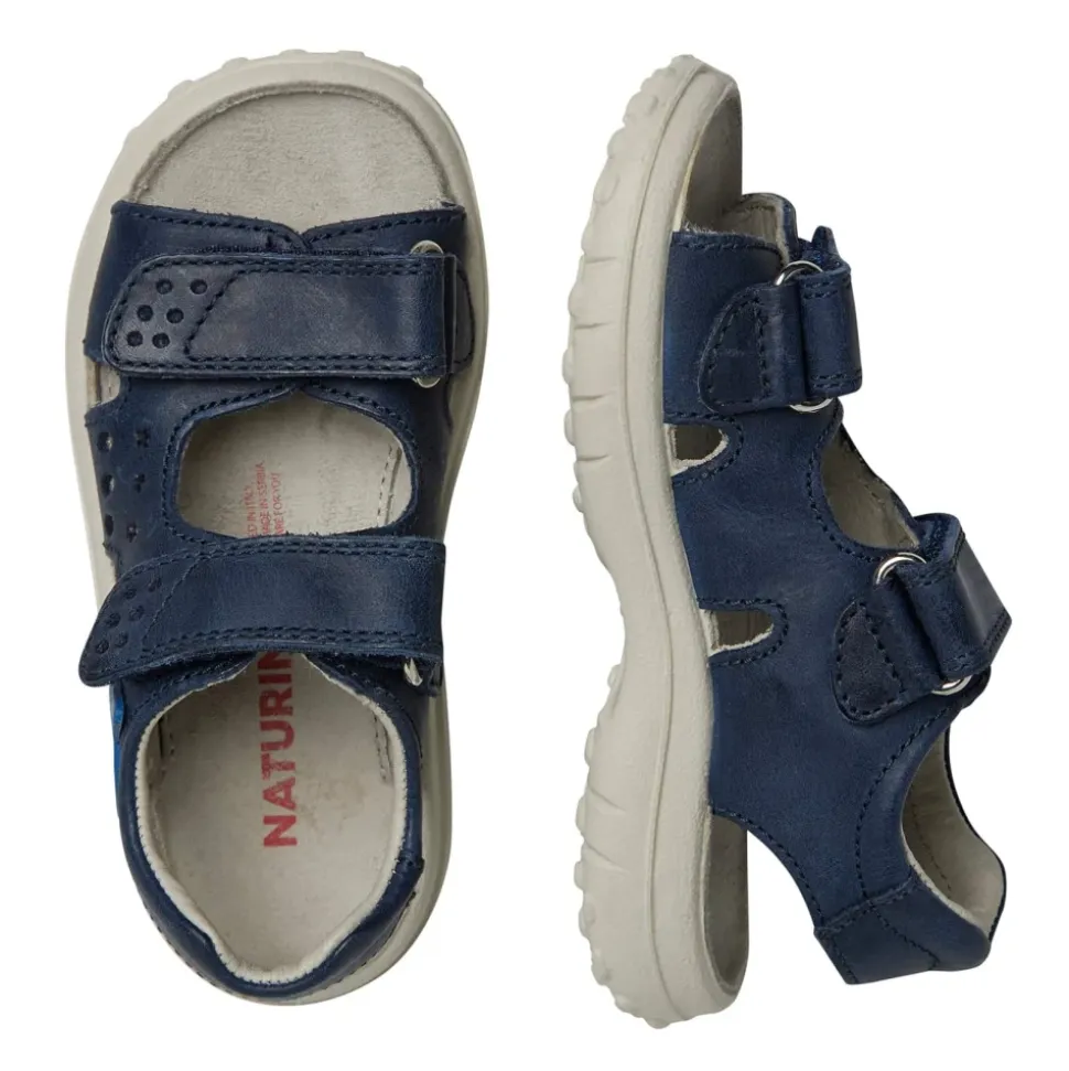 Leather sandals with star DOCK