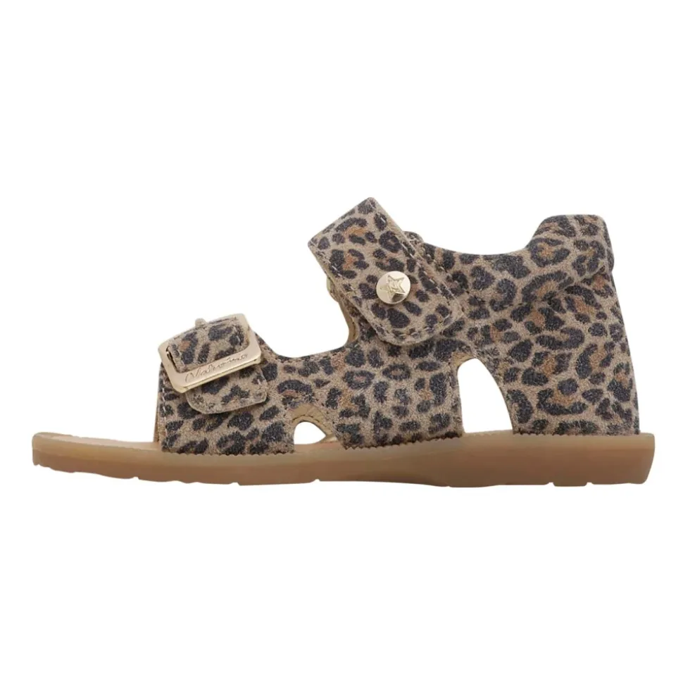 Leopard print suede sandals REVION
