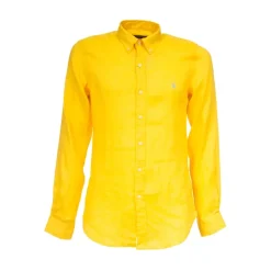 Linen Shirt with Button-Down Collar