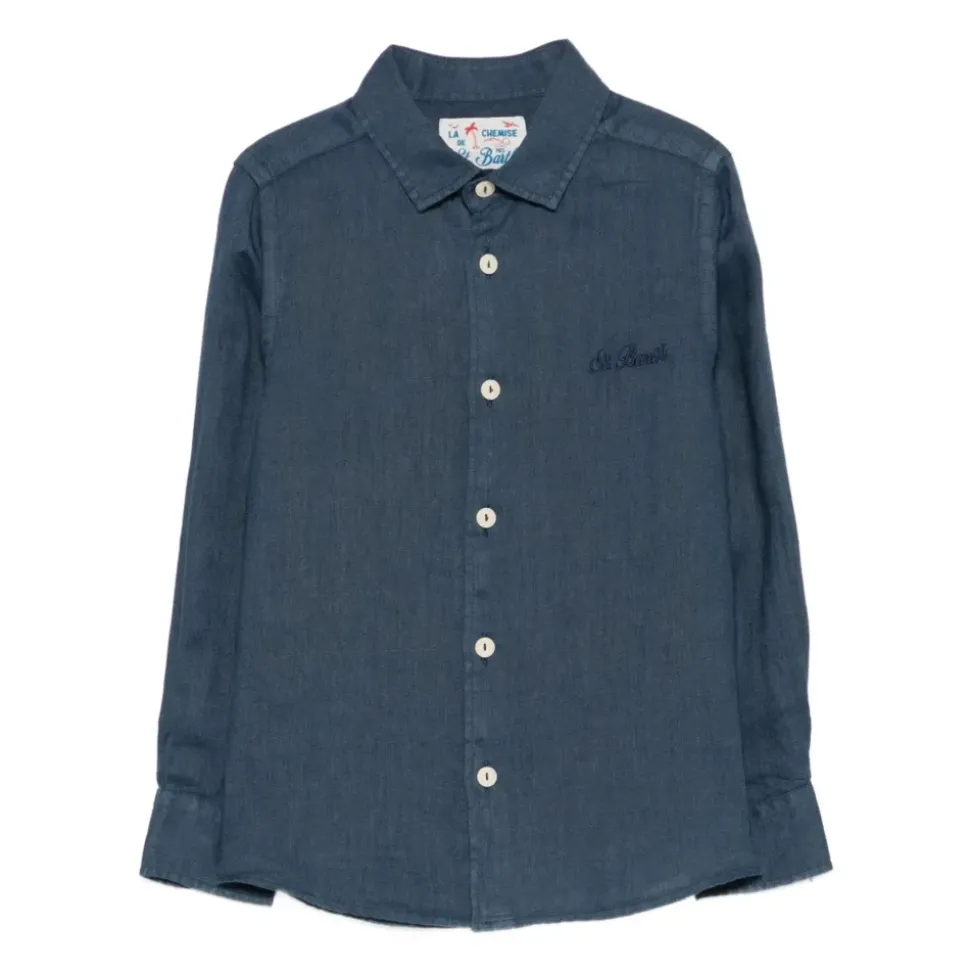 Logo-Embroidered Button-Down Shirt