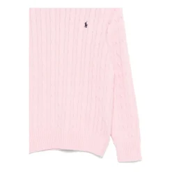 Maglia girocollo a trecce