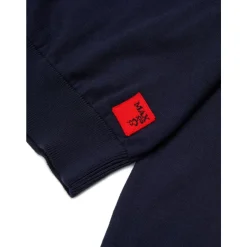 Maglia girocollo in tessuto e logo