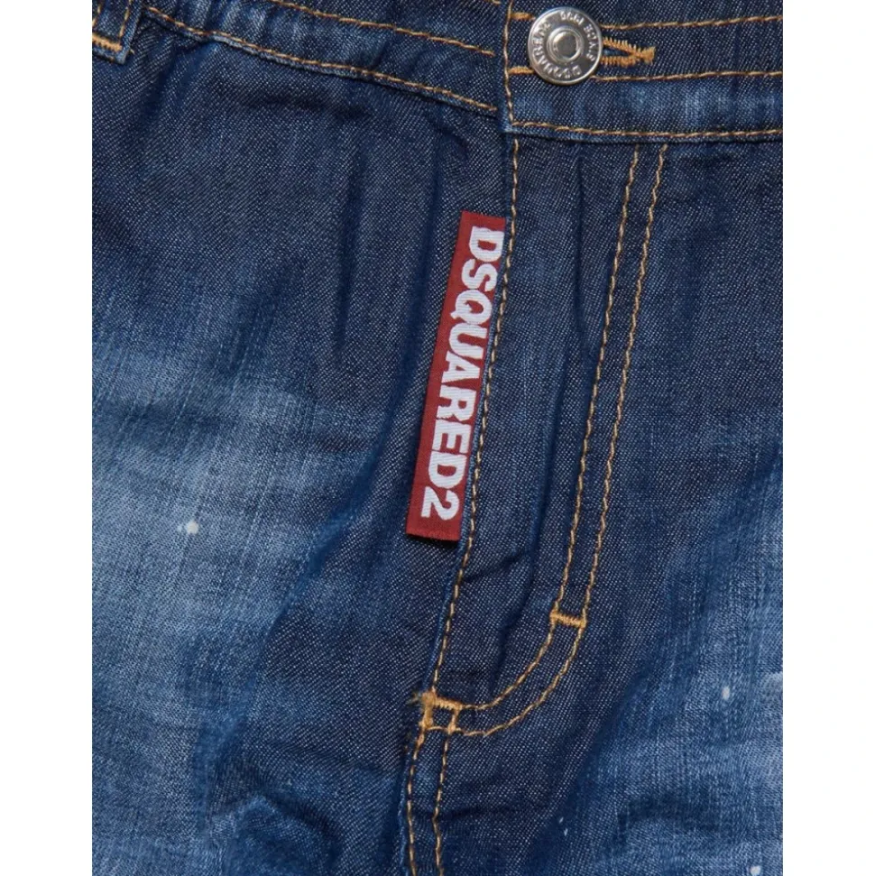 Miękkie jeansy cargo z efektem vintage