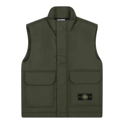 Militarny Zielony Kamizelka z Plakietką Kompass