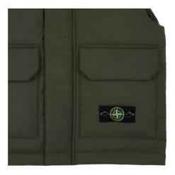 Militarny Zielony Kamizelka z Plakietką Kompass
