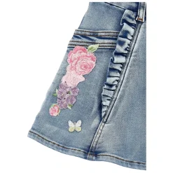 Mini Spódniczka Jeansowa w Stylu Lat 70.
