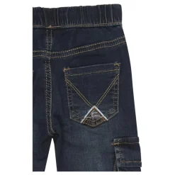 Niebieskie jeansy cargo dla niemowląt