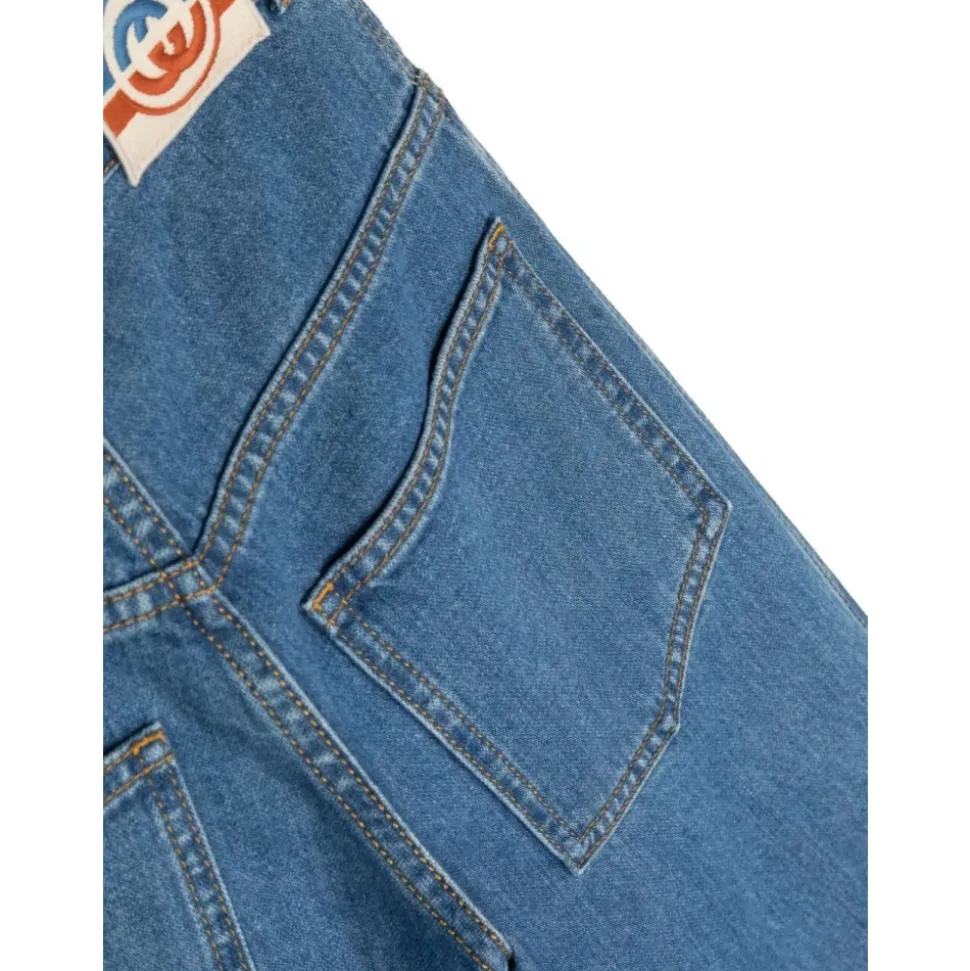 Niebieskie jeansy skate Blue Mix
