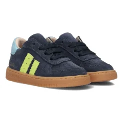 Niebieskie Zamszowe Niskie Top Przygoda Sneakers