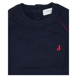 Niebieski Sweter Z Dzianiny
