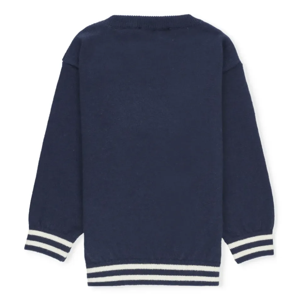 Niebieski Sweter z Logo Misia