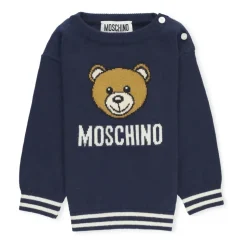 Niebieski Sweter z Logo Misia