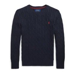 Niebieski Sweter z Polo Pony