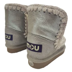 Nowoczesne Szare Lurex Eskimo Sneakers