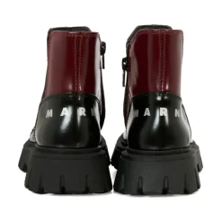 82046 Panelled Leather Boot