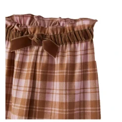 Pantalone Fantasia Check con Cinturino e Fiocco