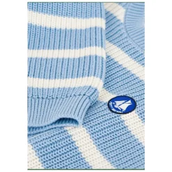 Pasiasty sweter z dzianiny