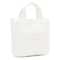 Płócienna torba shopper z haftowanym logo