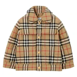 Pikowana kurtka w kratę Vintage Check